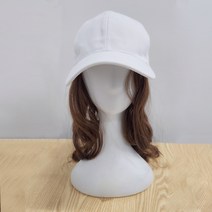 마녀플랜트 브라우니 롱웨이브 모자가발 데일리 캡모자 통가발, 화이트캡_밀크브라운-브라우니