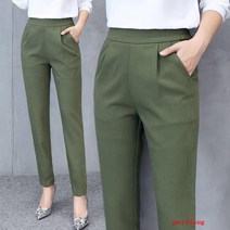 봄과 여름 슬림 스트레칭 할란 팬츠 여성 느슨한 사이즈 조커 팬츠 캐주얼 바지 여성