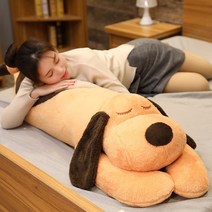 여성 쿠션 죽부인 강아지 피규어 침대 라지 귀여운인형, C02-1.3동일타입 60엎드림, T03-카멜란지-잠자는 변변치 않다