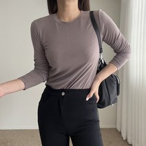 에이치스 국산 편한 슬림핏 쫀쫀 기본 긴팔티셔츠