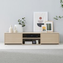 가이온 라인 세레스 1200/1500/1800 size 6colos 서랍형 거실장 tv다이 거실 수납장 높은거실장, 메이플, 06. 라인 1500 2선반형 거실장