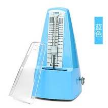 메트로놈 기계식 휴대용 피아노 박자기 드럼 매트로놈 기계식 메트로놈 티크 우드 빈티지 스타일 컬러 음악, 04 파란