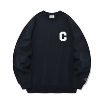 커버낫 남성 맨투맨 C 로고 네이비