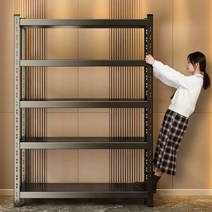 조립식선반 메탈선반 무볼트 중량랙 조립 앵글 1200, (3단 블랙) 120x 40x 100 무볼트