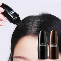 프롱 감쪽 헤어 새치 커버 스틱 8ml / 쓱쓱 빗어서 흰머리 새치 커버 틴트 마커, 블랙 2개