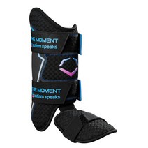 이보쉴드 WB5726907 PRO-SRZ 2.0 타자 풋가드 블랙/퍼플, 우타자용