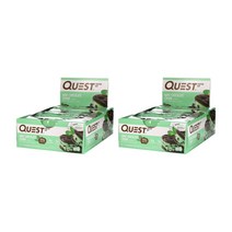 퀘스트 뉴트리션 단백질 바 민트 초콜릿 청크 12 개입 2.12 oz (60 g), 60g, 24개입