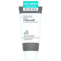 브링그린 뱀부 차콜 모공 정화 클렌징 폼 300ml 1회 사용으로 블랙헤드를 사르르 세정, 1개