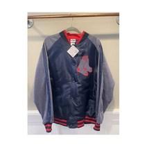 빈티지 보스턴 레드삭스Majestic Authentic MLB Sewn SATIN 봄버 자켓 남성 XL