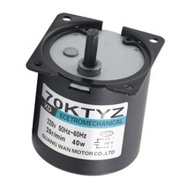 220V AC 40W 저속 기어드 모터 70KTYZ 영구 자석 조정 방향 고 토크, 12 110rpm with bracket