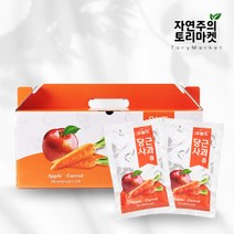 1+1 무농약 국내산 사과 당근 사과즙 사과당근주스 30팩*2 100ml, 총 30개입*2 / 100ml