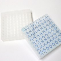 냉동 마이크로 튜브랙 81홀 과학 실험용 탐구 도구 방과후 재료 연구 교재