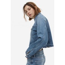 H&M 에이치앤엠 크롭 데님 트러커 자켓 진자켓 128037