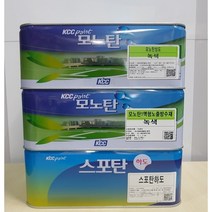 KCC페인트 스포탄 모노탄 방수용 우레탄페인트 하도 중도 상도 신나, 상도-스포탄상도 2액형 3.6L 녹색, 1개