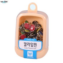 [화신] 칼라압핀 칼라압정 행거팩 10x10mm 약50개입
