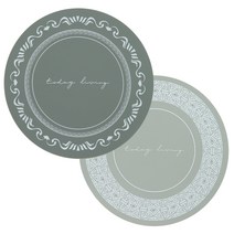 콤마 데이지 인덕션 보호 매트 실리콘 패드 1+1, 진그레이+연그레이, 1세트