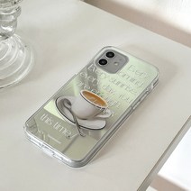 [바보사랑] 에브리모닝 레터링 디자인 [글로시미러 폰케이스], 기종:(글로시)아이폰7+8+ / 디자인:블랙, 상세 설명 참조