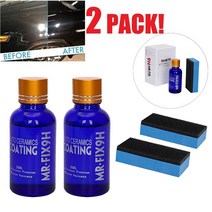 1+1유리막 발수 코팅 세차Glass Ceramic Coat Super Set Coating Car Liquid Oxidation 60ml Hydrophobic, 01 Blue