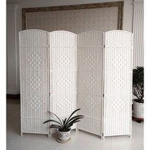 원목파티션 우드 라탄 무타공 가벽 파티션 짚덩굴 병풍 수제 접이식 칸막이 원목 패션 호텔 현관 거실 침실 모바일 심플113057, 1m 높이*40cm 너비 상하 펀칭 커스텀