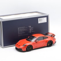 노레브 1:18 포르쉐 911 GT3 다이케스트 자동차 모형 미니카, 183700-오렌지