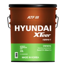 현대 엑스티어 xteer atf-3 차량 자동변속기유 20L, 상세페이지 참조, 1개