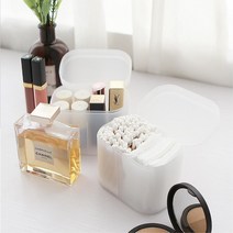 면봉 화장솜 립스틱 매니큐어 덮개 박스S 한결깔끔 수납정리 연출효과