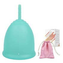 월경컵 생리컵 생리용품 월경컵 세척 출입하기 쉬운 누출 없는 부드러운 세척 소독 (표준 타입 M(단품) 아쿠아) 月経カップ 生理カップ 生理用品 月経カップ洗浄 出し入れやすい 漏れ