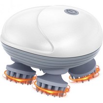 강아지와 고양이를 위한 JXTZ 휴대용 애완동물 마사지기 4개의 마사지 헤드가 있는 전기 고양이와 강아지 도구 3개의 속도 팽팽한 근육과 뻣뻣함을 마사지기 헤드와 등 스크래처, White