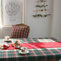 (맞춤가능)테이블&식탁을 코디해보세요! 크리스마스 클래식 체크 테이블보 식탁보 테이블 식탁 커버, 레드체크테이블보-직4(130x180)