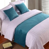 유럽 스타일 럭셔리 벨벳 침대 2 개 콘솔 데코 주방소품 테이블, 50x210cm Bed Runner, 18