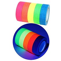 5-Pack Super Bright UV Blacklight Reactive Fluorescent/Neon Gaffer Tape, 1