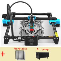 레이저 절단 Twotrees 레이저 조각기 TTS-55 TTS-10 와이파이 오프라인 제어 40 W 80W 금속 CNC 목재 절단, 02 미국, 04 Package 3, 04 Package 3_02 미국_02 40W