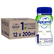 Aptamil 1 First Infant Baby Milk 앱타밀 1세 인팬트 베이비 밀크 액상 분유 200ml 12개