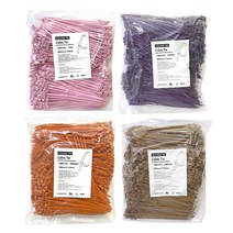 타로시 케이블타이 케이블 선정리 200mm 1000개입, 퍼플