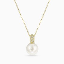 에버링 14K 금 목걸이 한마음 백진주 그레이스펄 10mm_NPHL4712 Gold Necklace Gift
