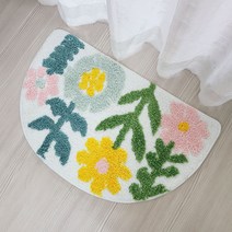 욕실/거실/현관/주방/러그/정원 반달 발매트