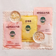 기운찬식탁 삼계죽x4개 버섯쇠고기죽x3개 시금치쇠고기죽x2개 300g 1세트