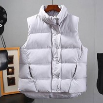 가바바 여성 패딩 조끼 깔끔한 스타일 핏이 살아있는 데일리룩 숏 패딩 조끼 G40018