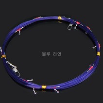 실속형 심해갈치 채비모음 지선채비 갈치바늘 기둥줄 본선채비, 기둥줄10단(블루)