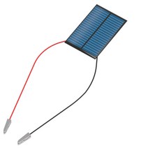 전자부품-태양전지판(솔라셀)-5535형 3V 80mA 악어집게전선