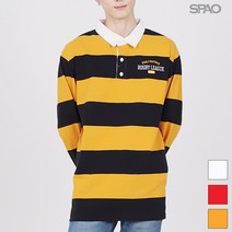 스파오 SPAO 스트라이프 럭비 티셔츠_SPLS838C02