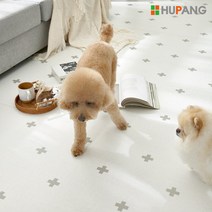 휴팡 15T PVC롤매트 셀프시공 강아지매트 미끄럼방지 슬개골보호 애견매트 140cm * 6m, 크로스