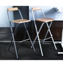 접이식 높은 의자 인테리어 영화배우 감독 의자 스툴, 올 화이트 75CM