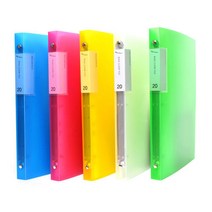 청운)링클리어화일A4(20매)핑크 문구사무 제본표지 자석 컷팅자 클립