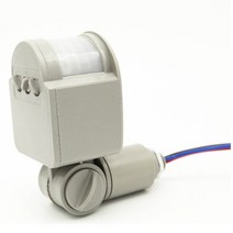 재실 감지기 모션 센서 빛 스위치 야외 AC 220V 자동 적외선 PIR LED, Gray