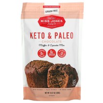 Miss Jones Baking Co Keto & Paleo Chocolate Muffin & Cupcake Mix 10.57 oz (300 g) 2팩