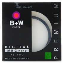 B W UV 필터 49mm 52mm 55mm 58mm 62mm 67mm 72mm 77mm 82mm XS-PRO MRC 나노 UV-헤이즈 보호 BW 초박형 카메라 렌즈