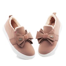 여아 리본 벨벳 슬립온 운동화 BK214