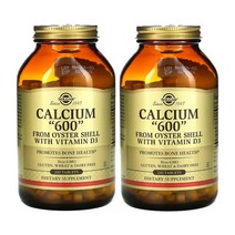 Solgar 비타민 D3 함유 굴 껍질의 칼슘 