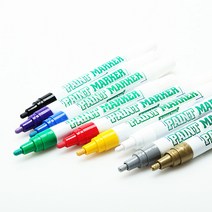 문화 자일렌프리 페인트마카 4.5mm - 빨강 (1DZ 12자루)